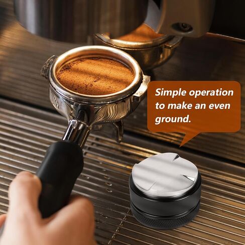 51mm Adjustable Espresso Coffee Distributor,Espresso Distribution Tool with 4 Angled Slopes Fits 51mm Bottomless Portafilter in Kuwait