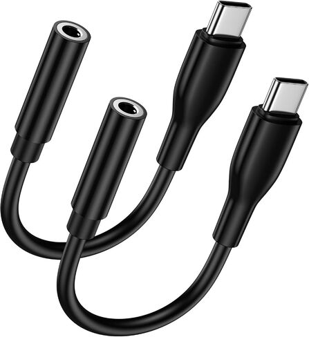 USB C to 3.5mm Headphone Adapter for Samsung Galaxy S24 Ultra A16 5G A15 A54 A35 S23FE S22,Type C to Audio Aux Jack Adapter Dongle Cord for iPhone 16/16 Pro/16 Pro Max/16 Plus/15,Pixel 9 Pro XL 8A 7 6 in Kuwait