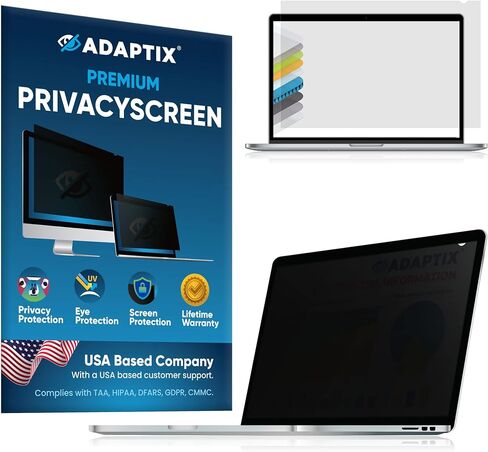 متوافق مع MacBook - شاشة خصوصية 13 بوصة لجهاز MacBook Pro - مضادة للوهج، مضادة للخدش، تحجب 96% من الأشعة فوق البنفسجية - واقي شاشة الضوء الأزرق [أواخر 2012-2015] (APFMR13) in Saudi Arabia