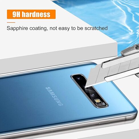 واقي شاشة Galaxy S10، 3 قطع واقي شاشة من الزجاج المقوى S10، حزمة واحدة من واقي عدسة الكاميرا، زجاج ثلاثي الأبعاد 9H واقي شاشة من الزجاج المقوى لهاتف Samsung Galaxy S10 【عبوة 3+1】 in Kuwait