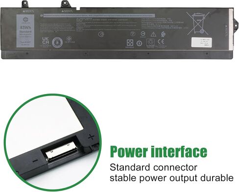 RCVVT Laptop Battery Replacement for Dell Precision 7670 7680 7770 7780 Series Notebook T6PFX 451-BCYH 0X26RT X26RT 0NWDC0 NWDC0 Black 11.55V 83Wh 6827mAh in Saudi Arabia