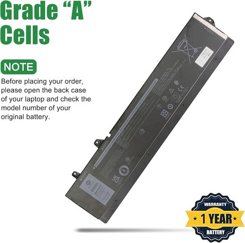 RCVVT Laptop Battery Replacement for Dell Precision 7670 7680 7770 7780 Series Notebook T6PFX 451-BCYH 0X26RT X26RT 0NWDC0 NWDC0 Black 11.55V 83Wh 6827mAh in Saudi Arabia