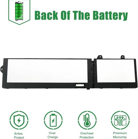 RCVVT Laptop Battery Replacement for Dell Precision 7670 7680 7770 7780 Series Notebook T6PFX 451-BCYH 0X26RT X26RT 0NWDC0 NWDC0 Black 11.55V 83Wh 6827mAh in Saudi Arabia