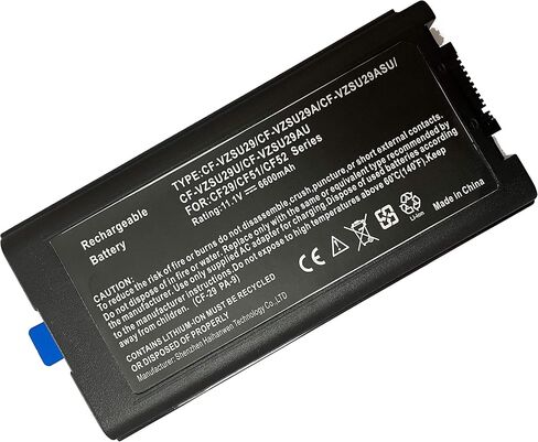 بطارية بديلة للكمبيوتر المحمول/الكمبيوتر المحمول Powerforlaptop متوافقة مع ToughBook CF29 CF51 CF52 Series CFVZSU29;CF-VZSU29;CF-VZSU29A;CFVZSU29ASU;CFVZSU29AU;CF-VZSU29AU;CFVZSU29U;CF-VZSU29U in Saudi Arabia