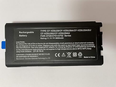 بطارية بديلة للكمبيوتر المحمول/الكمبيوتر المحمول Powerforlaptop متوافقة مع ToughBook CF29 CF51 CF52 Series CFVZSU29;CF-VZSU29;CF-VZSU29A;CFVZSU29ASU;CFVZSU29AU;CF-VZSU29AU;CFVZSU29U;CF-VZSU29U in Saudi Arabia