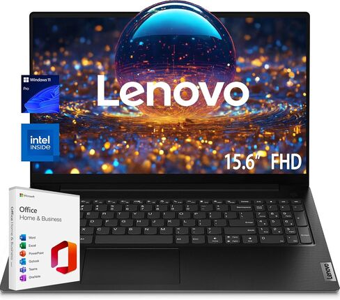 لاب توب لينوفو V15 للأعمال | شاشة FHD مضادة للتوهج مقاس 15.6 بوصة | معالج Intel ثنائي النواة | Ethernet RJ-45 | Microsoft Office لمدة عام | Windows 11 | حزمة WOWPC (Windows 11 Pro، ذاكرة الوصول العشوائي 32 جيجابايت | 2 تيرابايت SSD) in Saudi Arabia