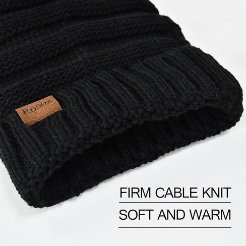 Rosoz 1&2pack Womens Winter Hats Slouchy Beanies Knit Warm Winter Beanie Hats for Women Skull Warm Cap in Saudi Arabia