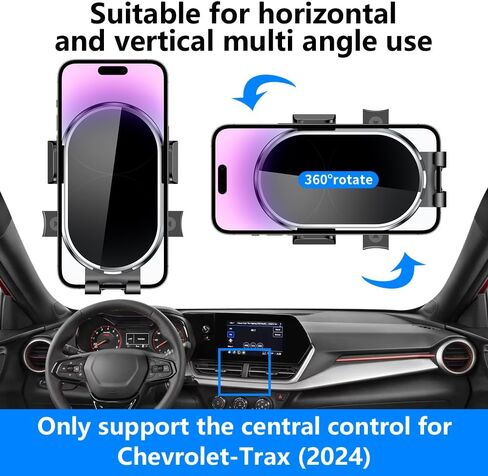 Car Phone Holder for Chevy Chevrolet Trax 2024 2025 Auto Accessories Navigation Bracket Interior Decoration Dashboard Cell Mobile Phone Mount Holders case Accessory in Saudi Arabia