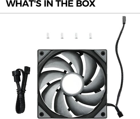 TRYX ROTA PRO 120 120mm Case Fan 4-Pin PWM LCP Material FDB Case Fan 2250RPM with 81.32CFM Airflow High-Performance Quiet PC Case Fan in Saudi Arabia