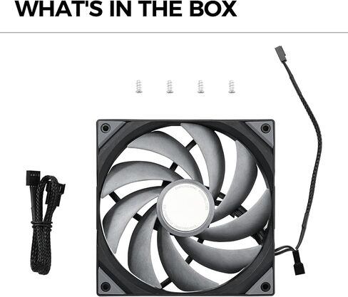 TRYX ROTA PRO 120 120mm Case Fan 4-Pin PWM LCP Material FDB Case Fan 2250RPM with 81.32CFM Airflow High-Performance Quiet PC Case Fan in Saudi Arabia