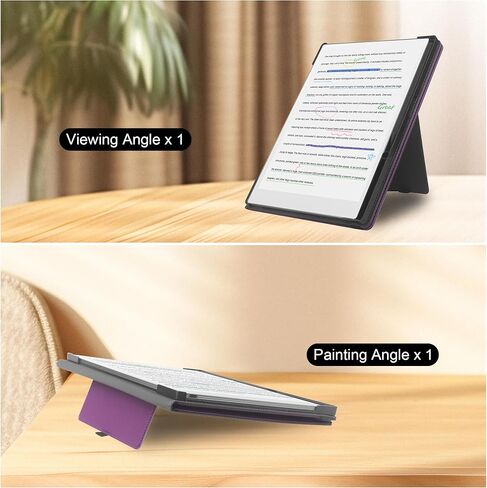 KuRoKo Stand Case for Remarkable Paper Pro Color Tablet Case 11.8" 2024 Released Folios Cover with Card Pocket and Auto Sleep/Wake & Pen Holder Compatible with Remarkable Paper Pro (Black) in Kuwait