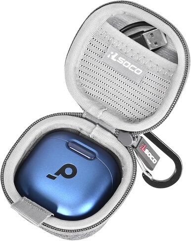 RLSOCO Hard Case for Anker Soundcore Liberty 4 NC Wireless Earbuds - Black (Case Only) in Saudi Arabia