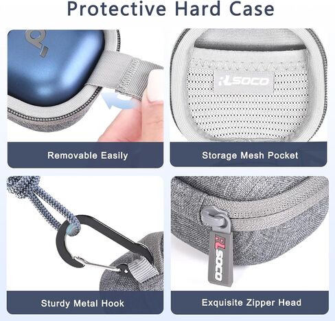 RLSOCO Hard Case for Anker Soundcore Liberty 4 NC Wireless Earbuds - Black (Case Only) in Saudi Arabia