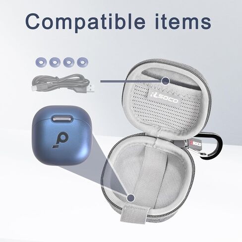RLSOCO Hard Case for Anker Soundcore Liberty 4 NC Wireless Earbuds - Black (Case Only) in Saudi Arabia