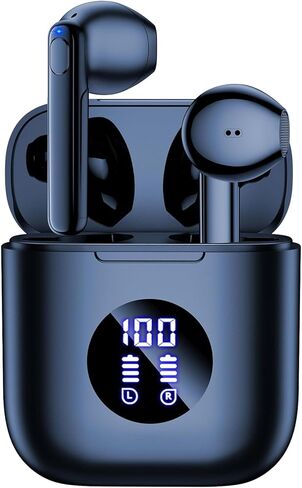 occiam Wireless Earbuds Bluetooth 5.3 Headphones 64H Playback Stereo Ear Buds with Wireless Charging Case in-Ear Earphones for Android Phone Laptop,B in Kuwait