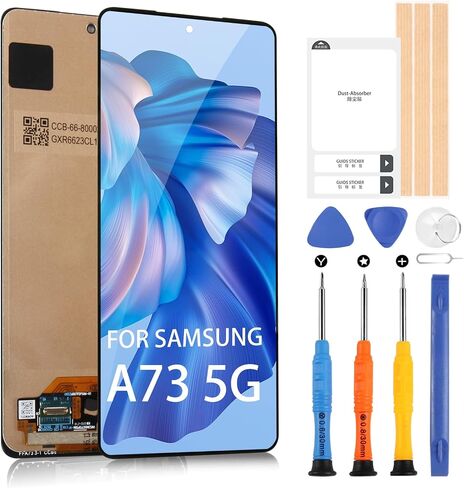 استبدال الشاشة لشاشة Samsung Galaxy A73 5G LCD لشاشة Samsung A73 5G A736 SM-A736B قطع غيار تجميع شاشة تعمل باللمس (بدون وظيفة بصمة الإصبع) in Saudi Arabia