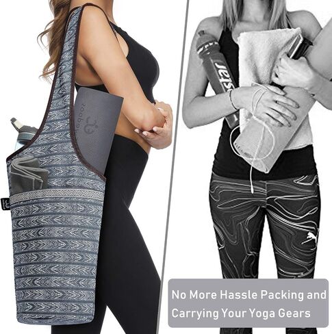 Ewedoos Yoga Bag Large Yoga Mat Bag Gym Duffle Bag Sports Tote Bag and Carriers Fits All Your Stuff for Yoga Travel Gym in Saudi Arabia