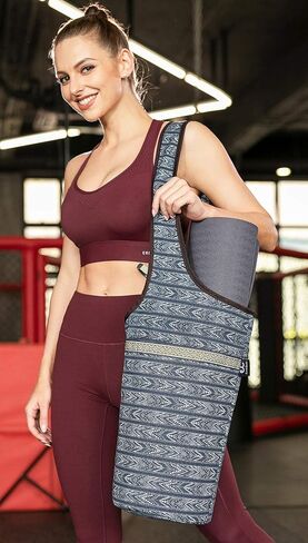Ewedoos Yoga Bag Large Yoga Mat Bag Gym Duffle Bag Sports Tote Bag and Carriers Fits All Your Stuff for Yoga Travel Gym in Saudi Arabia