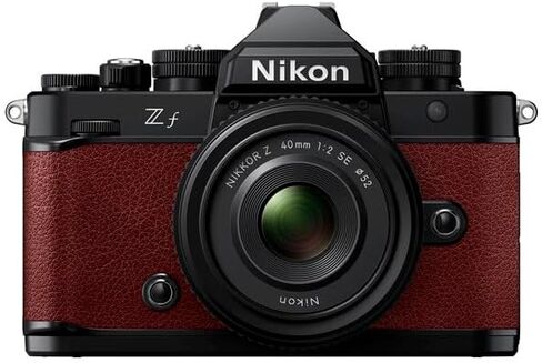 كاميرا Nikon Zf 24.5 ميجابكسل 4K لتسجيل الفيديو بدون مرآة (أحمر) عدسة Z 40 مم f/2 (SE) + شاشة 4K + VideoMic + محول FTZ II + بطاقة ذاكرة 2 × 64 جيجابايت + مجموعة مرشح + المزيد in Saudi Arabia