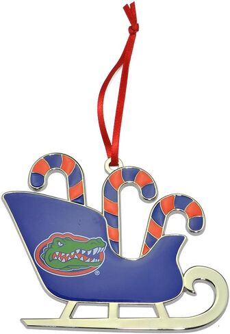 Penn State Nitty Lions Candy Cane Sleigh Metal Christmas Ornament in Kuwait