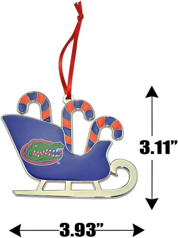 Penn State Nitty Lions Candy Cane Sleigh Metal Christmas Ornament in Kuwait