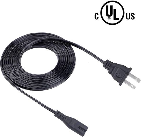 استبدال سلك الطاقة بطول 12 قدمًا لجهاز Sony PlayStation 4 PS4 Slim 2 Prong Power Cord AC Cable in Kuwait