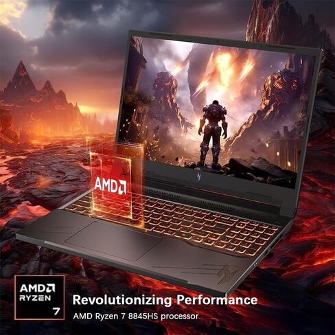 كمبيوتر محمول للألعاب acer Nitro 16، شاشة 16.0 بوصة WQXGA 165 هرتز، AMD Ryzen 7-8845HS، NVIDIA GeForce RTX 4060، ذاكرة وصول عشوائي DDR5 سعة 64 جيجابايت، 4 تيرابايت PCIe SSD، بلوتوث، Wi-Fi 6، Windows 11 Pro، لوحة مفاتيح بإضاءة خلفية in Saudi Arabia