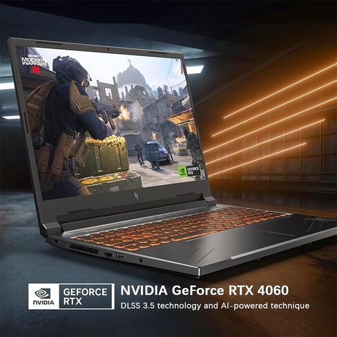 كمبيوتر محمول للألعاب acer Nitro 16، شاشة 16.0 بوصة WQXGA 165 هرتز، AMD Ryzen 7-8845HS، NVIDIA GeForce RTX 4060، ذاكرة وصول عشوائي DDR5 سعة 64 جيجابايت، 4 تيرابايت PCIe SSD، بلوتوث، Wi-Fi 6، Windows 11 Pro، لوحة مفاتيح بإضاءة خلفية in Saudi Arabia