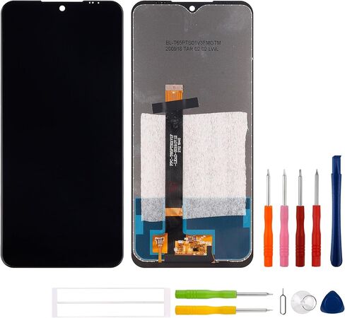شاشة LCD متوافقة مع LG K51 K500 LM-K500UM K500UM3 K500MM K500QM 6.5 بوصة (أسود) استبدال مجموعة محول الأرقام لشاشة تعمل باللمس + أدوات in Saudi Arabia