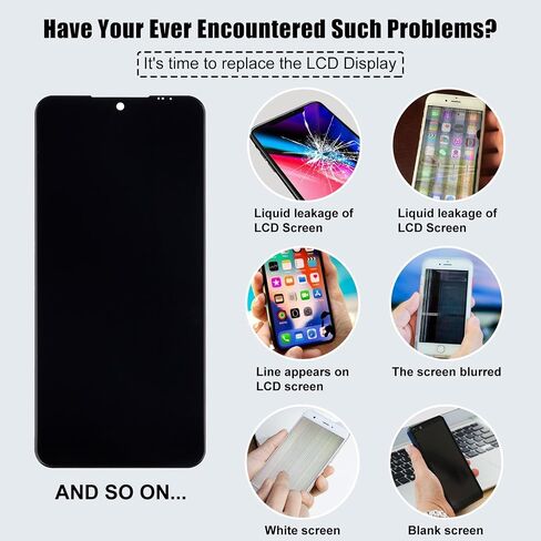 شاشة LCD متوافقة مع LG K51 K500 LM-K500UM K500UM3 K500MM K500QM 6.5 بوصة (أسود) استبدال مجموعة محول الأرقام لشاشة تعمل باللمس + أدوات in Saudi Arabia