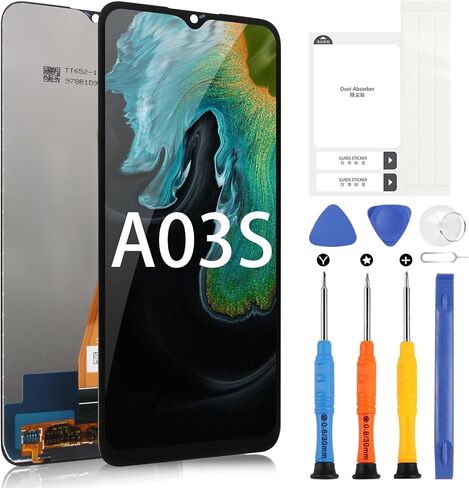 Screen Replacement for Samsung Galaxy A03s, LCD Display for Samsung Galaxy A03s SM-A037U 6.5 inch Touch Screen Digitizer Glass Full Assembly with Repair Tools (Not for A037A A037W A037G and A03) in Saudi Arabia