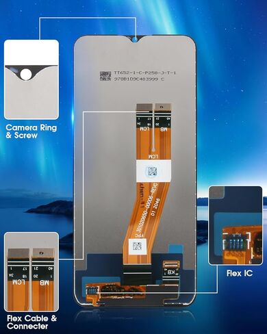 Screen Replacement for Samsung Galaxy A03s, LCD Display for Samsung Galaxy A03s SM-A037U 6.5 inch Touch Screen Digitizer Glass Full Assembly with Repair Tools (Not for A037A A037W A037G and A03) in Saudi Arabia