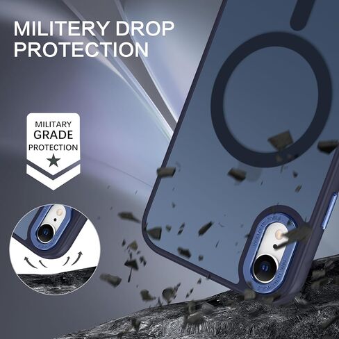 BENTOBEN for iPhone XR Phone Case, iPhone XR Case [Compatible with Magsafe] Magnetic Translucent Matte Slim Thin Shockproof Women Men Raised Lips Protective Cases Cover for iPhone XR 6.1", Black in Kuwait