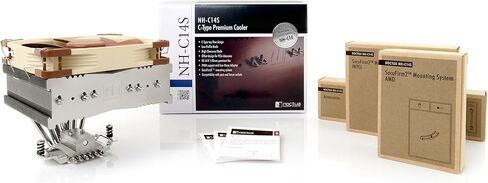 Noctua NH-C14S، مبرد وحدة المعالجة المركزية المتميز مع مروحة NF-A14 PWM مقاس 140 ملم (بني) in Kuwait