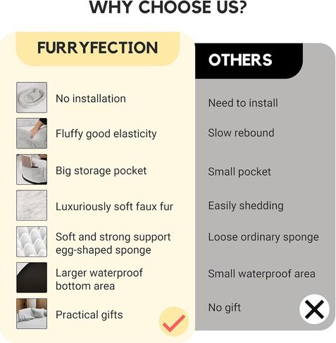 FURRYFECTION Human Dog Bed 71"x45"x14",Human-Sized Large Dog Bed Fits Adults and Pets,Washable Faux Fur Cover Giant Beanbag Bed,Napping Orthopedic Dog Beds for Humans with Blanket and Pillow,Gray in Kuwait