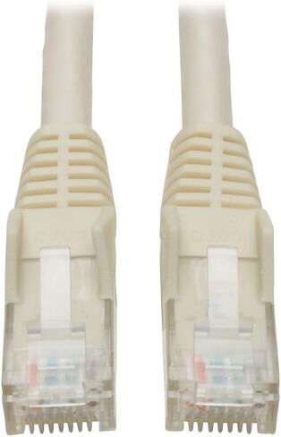 كابل تريب لايت كات 6 جيجابت مصبوب (RJ45 M/M) - أبيض، 5 قدم (N201-005-WH) in Saudi Arabia