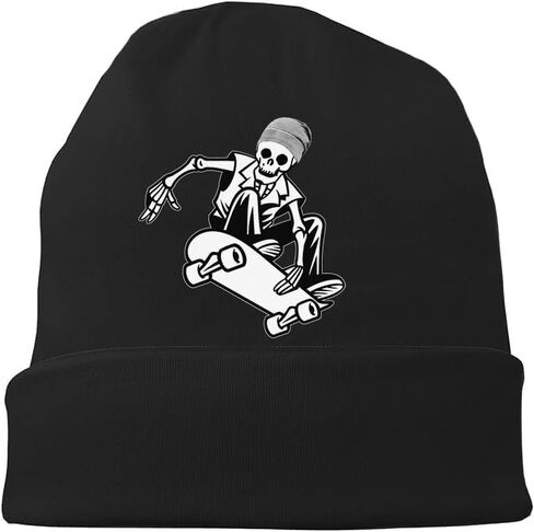 Rocking Skeleton Fingers Beanie for Men Womens Black Skull Cap Hip-Hop Winter Hat Classic Skull Beanie Unisex Lightweight Kint Hat for Skateboard Running Hiking Climbing Skateboard Cycling in Saudi Arabia
