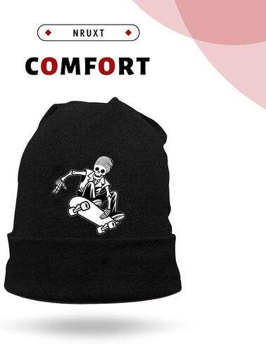Rocking Skeleton Fingers Beanie for Men Womens Black Skull Cap Hip-Hop Winter Hat Classic Skull Beanie Unisex Lightweight Kint Hat for Skateboard Running Hiking Climbing Skateboard Cycling in Saudi Arabia