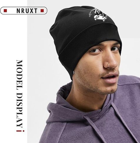Rocking Skeleton Fingers Beanie for Men Womens Black Skull Cap Hip-Hop Winter Hat Classic Skull Beanie Unisex Lightweight Kint Hat for Skateboard Running Hiking Climbing Skateboard Cycling in Saudi Arabia
