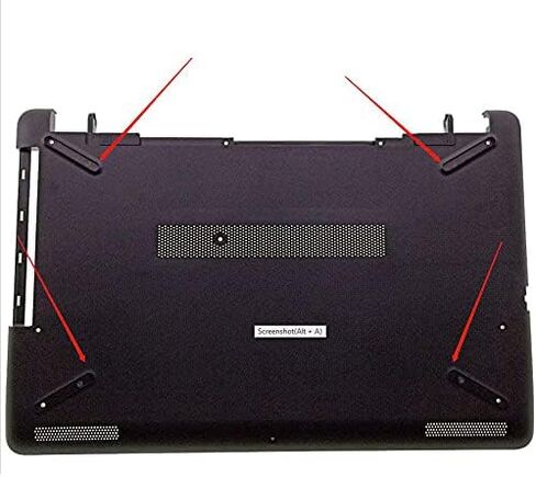Deal4GO 4-pcs Non-Slip Bottom Case Rubber Feet Strips Replacement for H P 15-BS 15-BD 15-BR 15-BU 15-by 15-BW 250 255 G6 256 G6 TPN-C129 TPN-C130 (Black) in Saudi Arabia