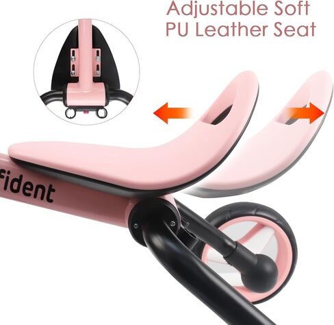 YGJT 4 in 1 Tricycle for Toddlers Age 2-5, Folding Kids Trike Tricycles Toddler Bike with Adjustable Seat and Removable Pedal, Baby Balance Bike Ride-on Toys Gift for Baby Boys Girls Birthday in Saudi Arabia