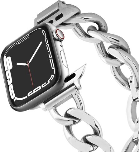 CASETiFY Chain Bracelet Watch Band [Premium Stainless Steel] Compatible with Apple Watch Series 8-1, SE, Ultra - 38mm/40mm/41mm/42mm/44mm/45mm/49mm - Black/Silver/Gold/Rose Gold in Kuwait