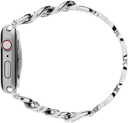CASETiFY Chain Bracelet Watch Band [Premium Stainless Steel] Compatible with Apple Watch Series 8-1, SE, Ultra - 38mm/40mm/41mm/42mm/44mm/45mm/49mm - Black/Silver/Gold/Rose Gold in Kuwait