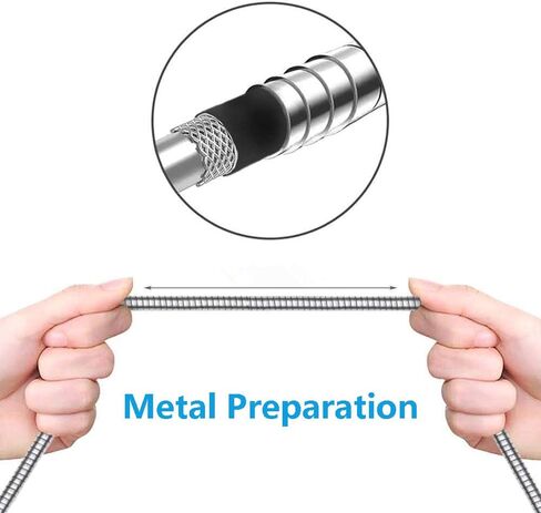 USB Type C Cable, Metal Braided Fast Charging Cord 2-Pack 3ft USB A to USB C Cable for Phone 15/16 Pro Max, Samsung Galaxy S24 S23 S10e and More in Saudi Arabia