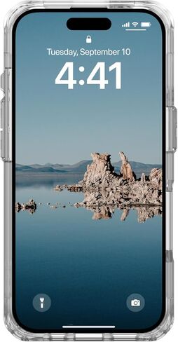 URBAN ARMOR GEAR UAG مصمم لهاتف iPhone 16 Case 6.1" Plyo - متوافق مع MagSafe Charging متين ومضاد للأصفرار وغطاء واقٍ من الدرجة العسكرية وشفاف ومقاوم للصدمات، ثلجي/فضي in Kuwait