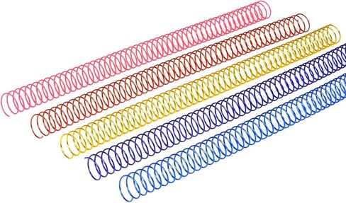 Rayson 7.9mm Spiral Wire Coil for Binding, 4:1 Pitch, 48-Loops, 5/16" Coils Metal Comb Binding 40 Sheet Capacity, Black Color & Pack of 100 in Saudi Arabia