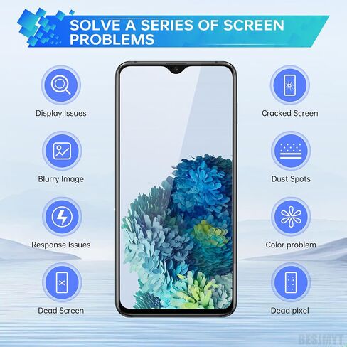 شاشة بديلة لهاتف Samsung Galaxy A14 5G شاشة LCD تعمل باللمس محول رقمي كامل مع إطار وزر جانبي ومكبر صوت ومحرك اهتزاز ومجموعة أدوات إصلاح الزجاج SM-A146U in Saudi Arabia