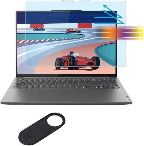 واقي شاشة مضاد للضوء الأزرق ومضاد للوهج لجهاز Lenovo Yoga 7 / 7i 2 في 1 بشاشة تعمل باللمس مقاس 16 بوصة للكمبيوتر المحمول، فيلم مرشح للأشعة فوق البنفسجية لحماية العين، مضاد لبصمات الأصابع in Saudi Arabia