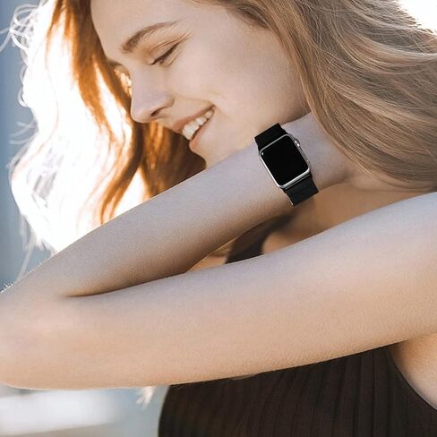 Adjustable Braided Solo Loop Bands Compatible with Apple Watch 38mm 40mm 41mm 42mm 44mm 45mm 49mm, Stretchy Nylon Sport Elastic Wristbands Women Men Straps for iWatch Series 8/7/6/5/4/3/2/1/SE/Ultra, 3 Packs in Saudi Arabia