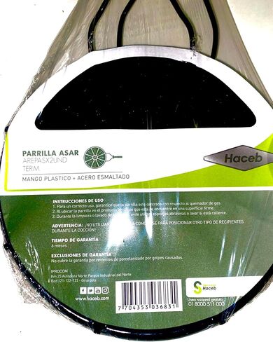 PARRILLA PARA ASAR AREPAS - TORTILLAS PACK X 2 IMPORTADA DE COLOMBIA, Regular, NEGRO in Saudi Arabia